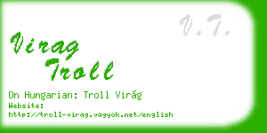 virag troll business card